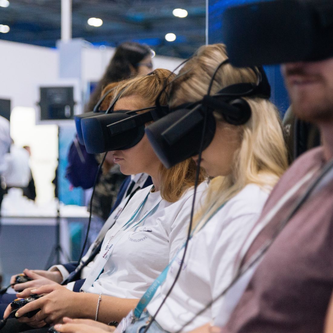 People Using VR Headsets